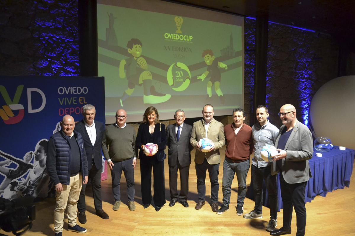 Sorteo de la fase de grupos de la Oviedo Cup en la Sala de Cámara del Auditorio Príncipe Felipe