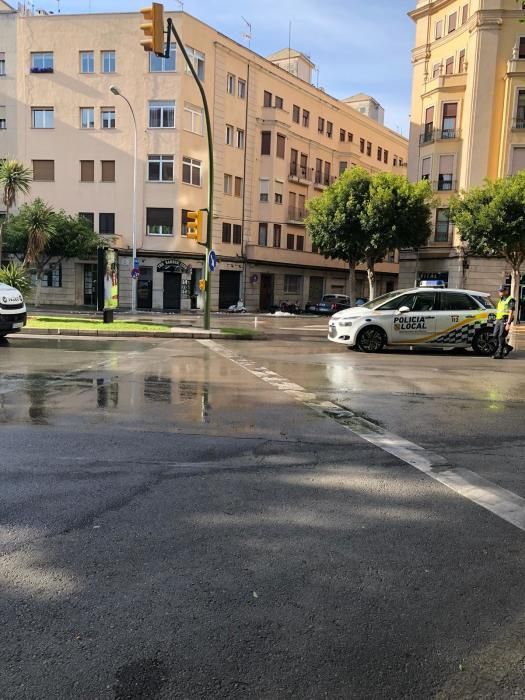 La rotura de una tubería deja sin agua las barriadas de El Fortí, el Terreno y Son Armadans