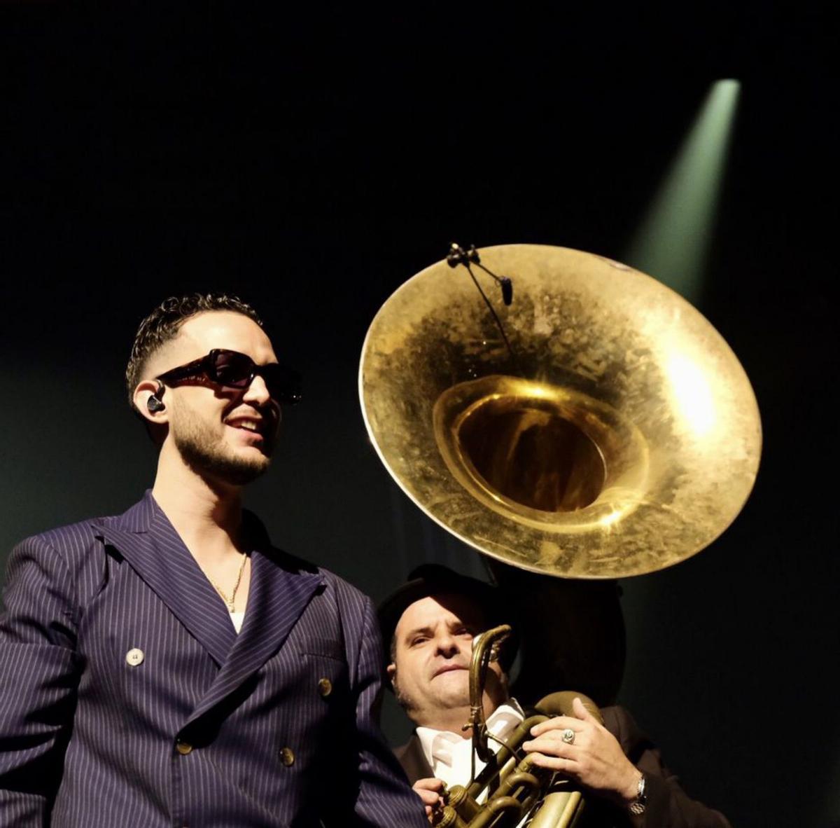 El madrileño, en un momento del concierto. gregorio marrero