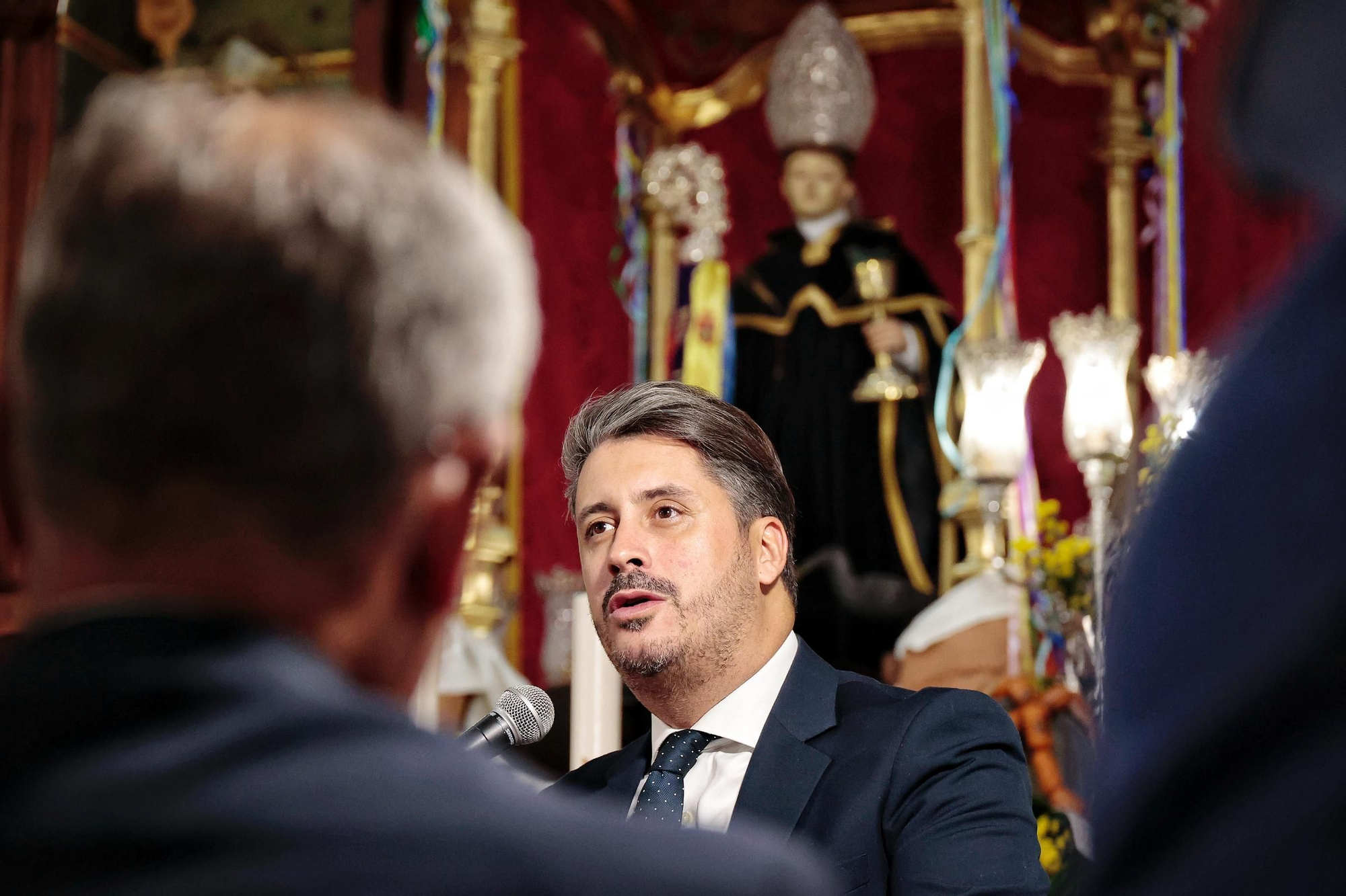 Iván Quintana, solista de Gofiones, pronuncia el pregón de la romería de San Benito