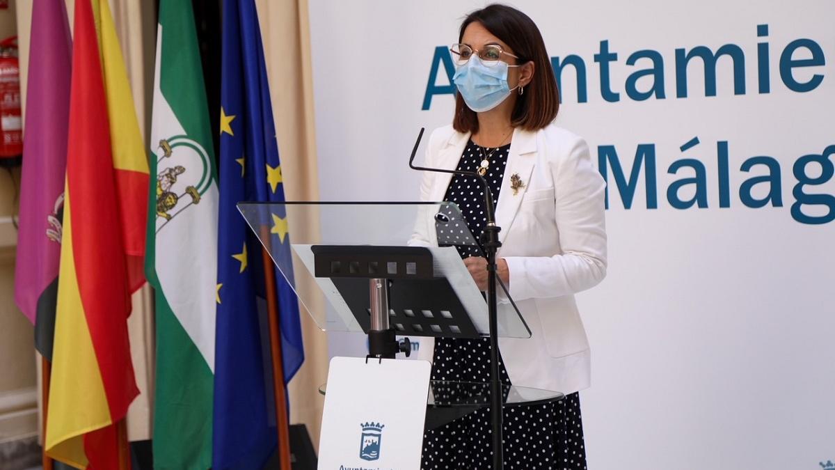 Susana Carillo, portavoz del equipo de gobierno, esta mañana en rueda de prensa.