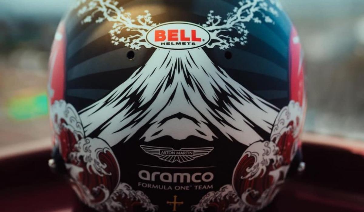 El casco dedicado a Japón que lucirá este fin de semana Fernando Alonso