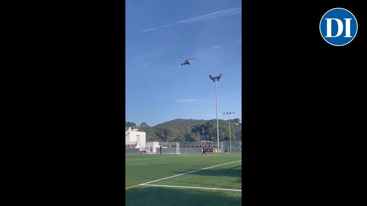 Video del helicóptero volando muy bajo en la zona de Sant Miquel