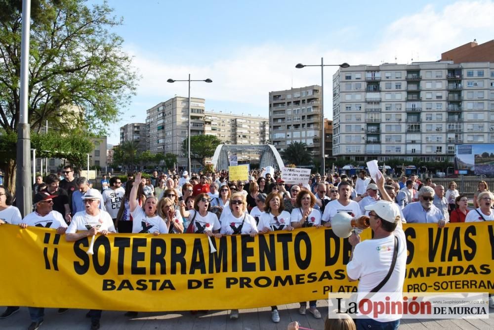 Manifestación por el Soterramiento en Murcia