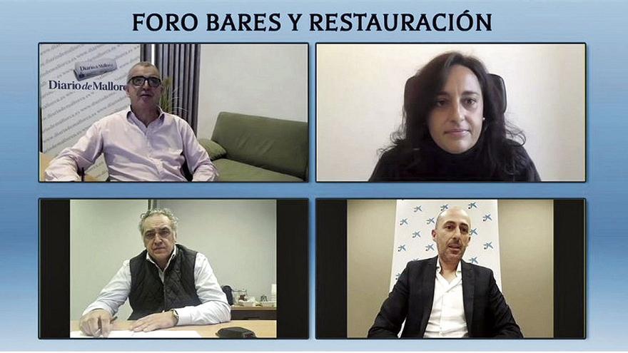 Un momento del foro digital sobre bares y restauración que organizó Diario de Mallorca con el patrocinio de CaixaBank.