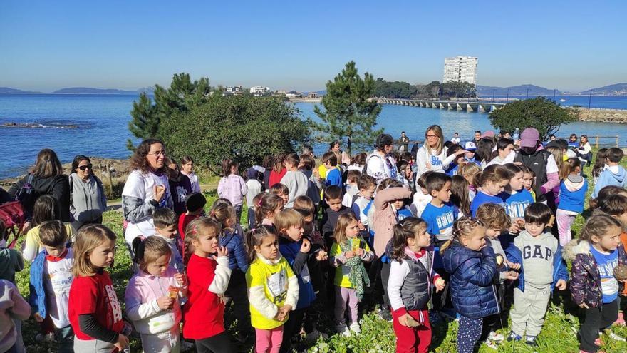 El CEIP Ría de Vigo marcha contra la leucemia infantil