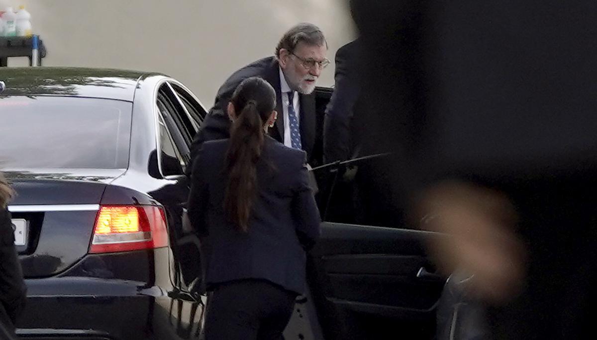 Mariano Rajoy, a l’arribada a l’Audiència Nacional.