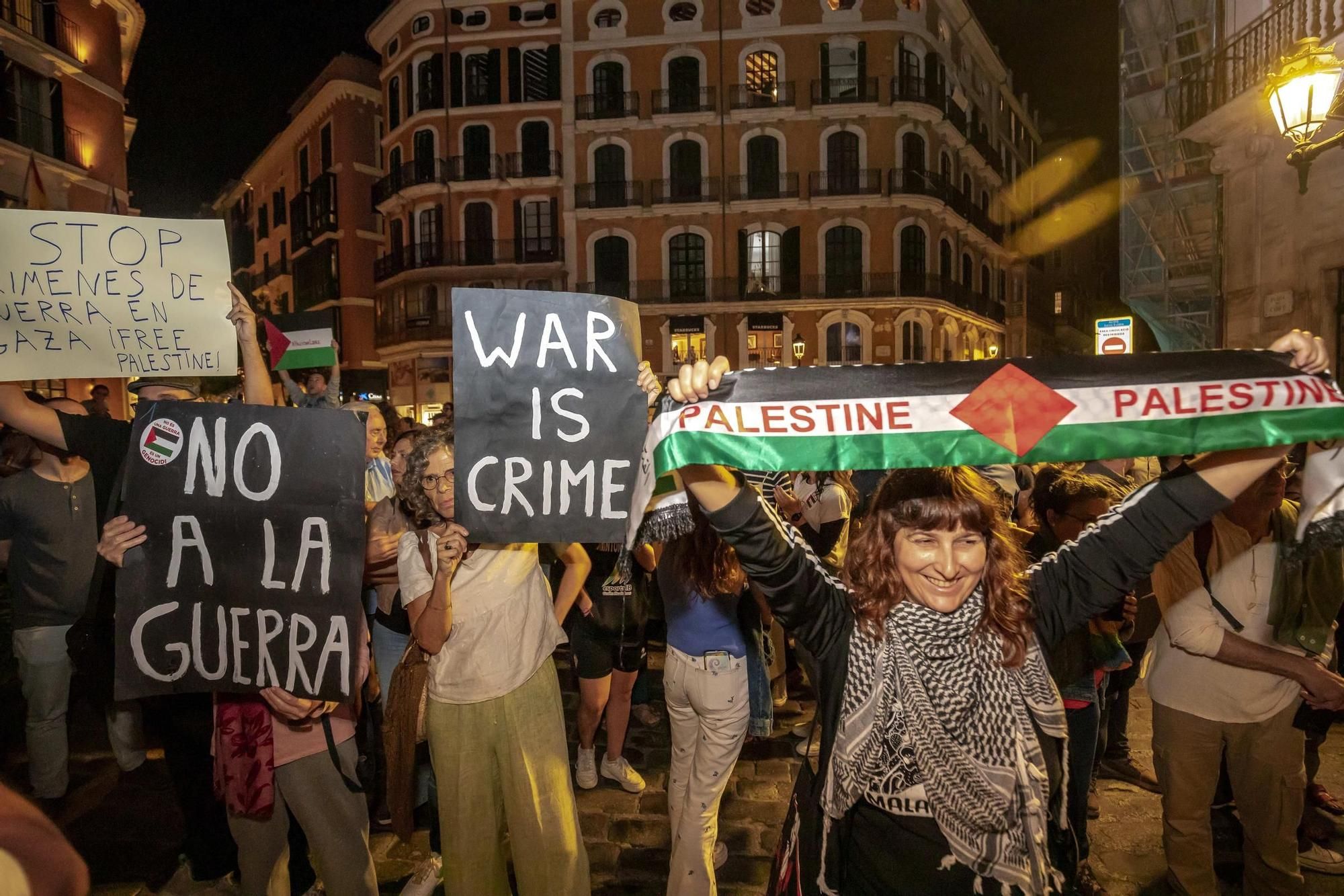 500 Menschen beteiligen sich an Pro-Palästina-Demo in Palma