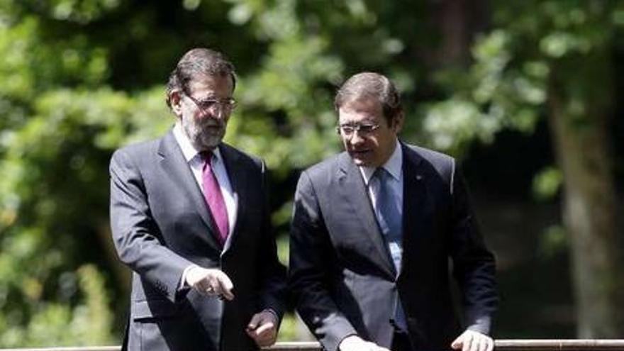 Mariano Rajoy y el primer ministro portugués Passos Coelho.