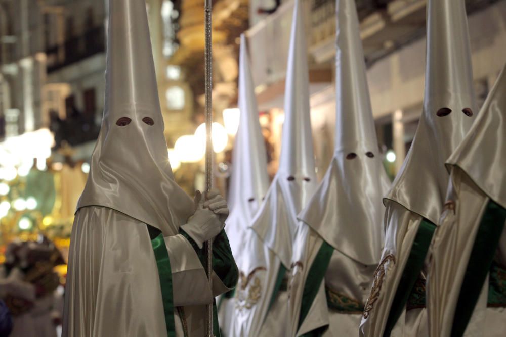 El primer trono mixto de Cartagena marca la procesión del Prendimiento