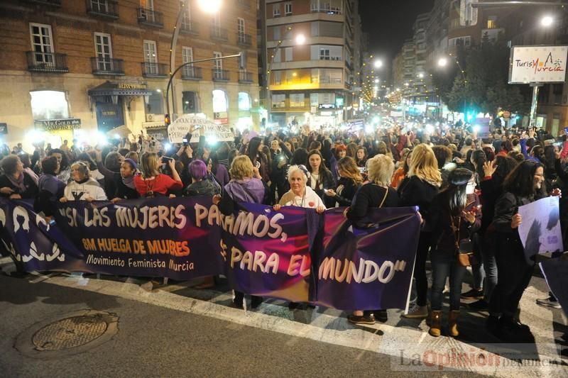 Manifestación por el Día de la Mujer en Murcia