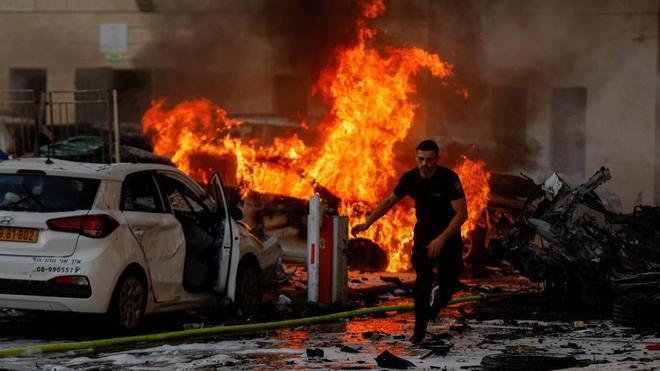 Las imágenes de los ataques entre las milicias de Gaza e Israel