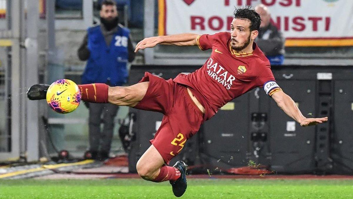 Florenzi, durante un partido con la Roma