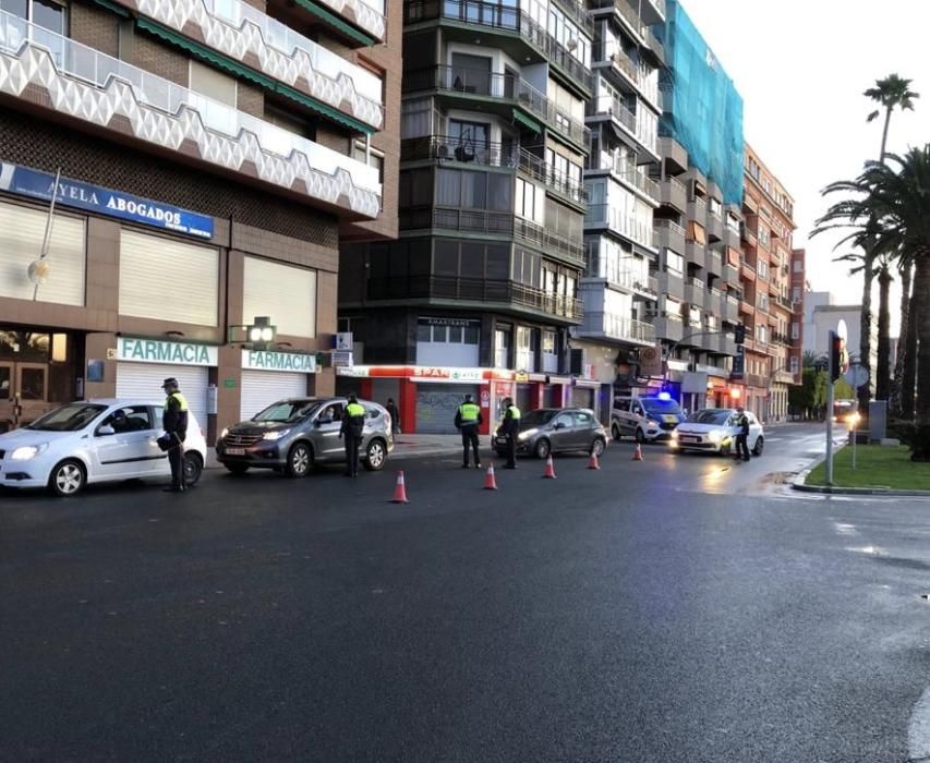 La Policía Local en Alicante sigue realizando controles e intervenciones.