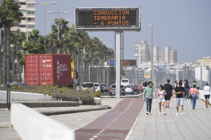 LAS PALMAS DE GRAN CANARIA  22-02-19  LAS PALMAS DE GRAN CANARIA.  METEOROLOGIA. Inicio de la entrada de la calima. FOTOS: JUAN CASTRO