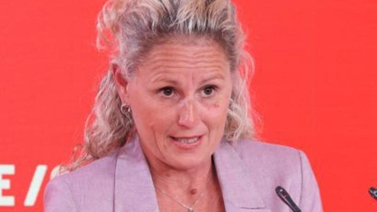 La portaveu Montse Mínguez. | MARTA FERNÁNDEZ / EUROPA PRESS