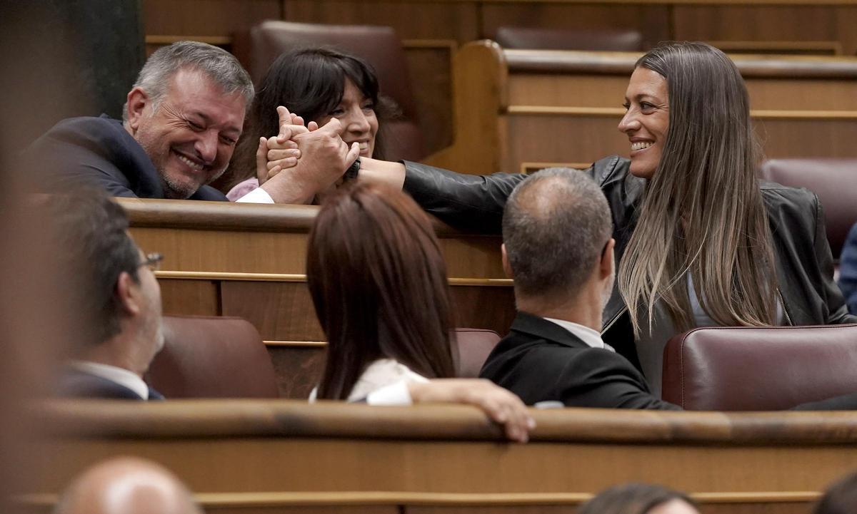 Miriam Nogueras y Cervera en el pleno de aprobación definitiva de la ley de amnistía en el Congreso de los Diputados.
