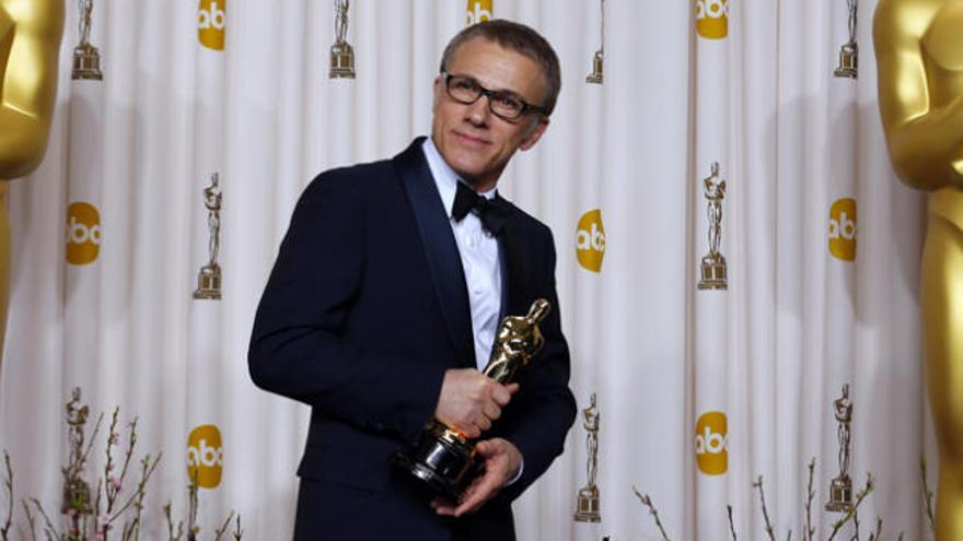 El Christoph Waltz con su Oscar.