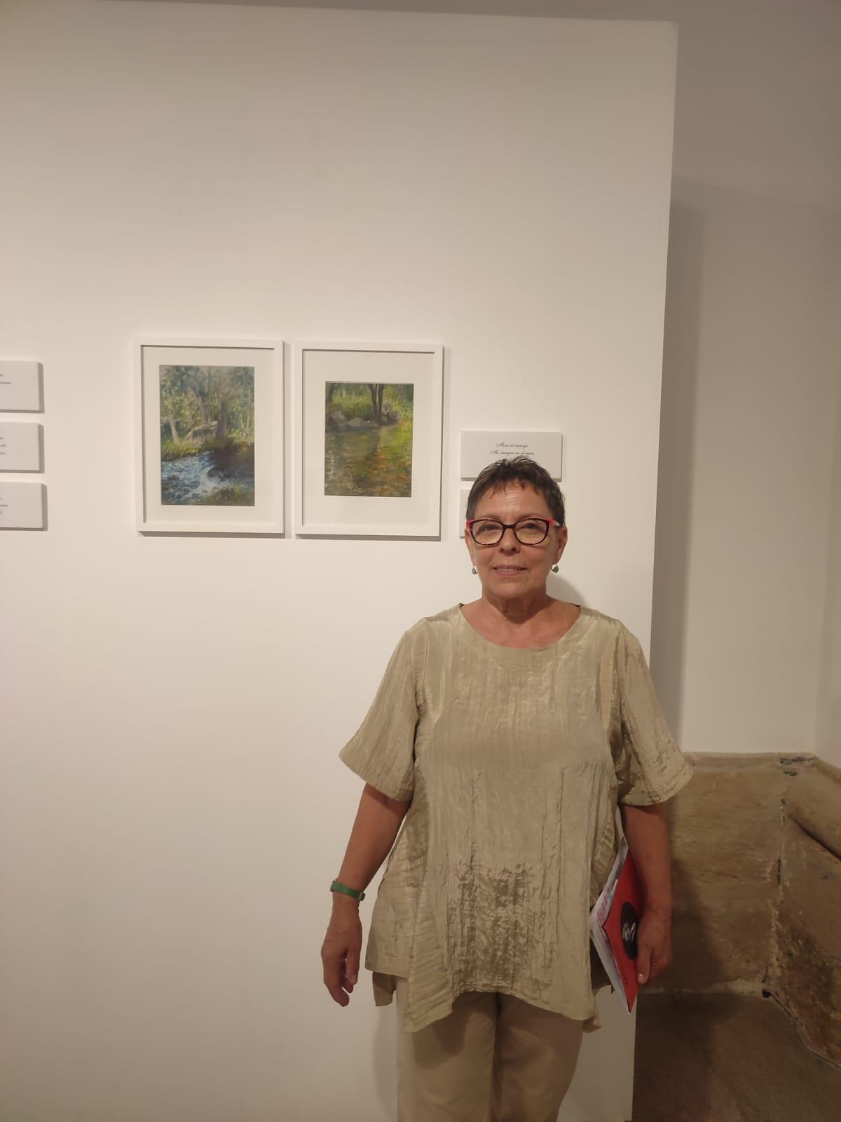 Josefa Lozano, en su exposición.