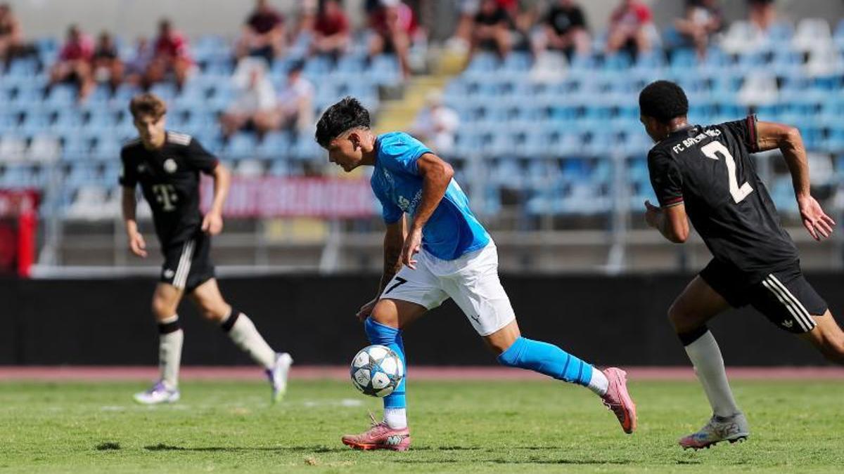 David Ferrer, durante un partido ante el Bayern Múnich.