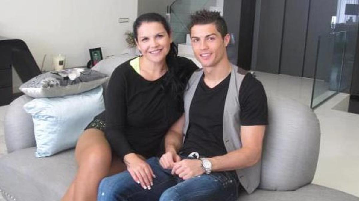 Cristiano Ronaldo y su hermana Katia.