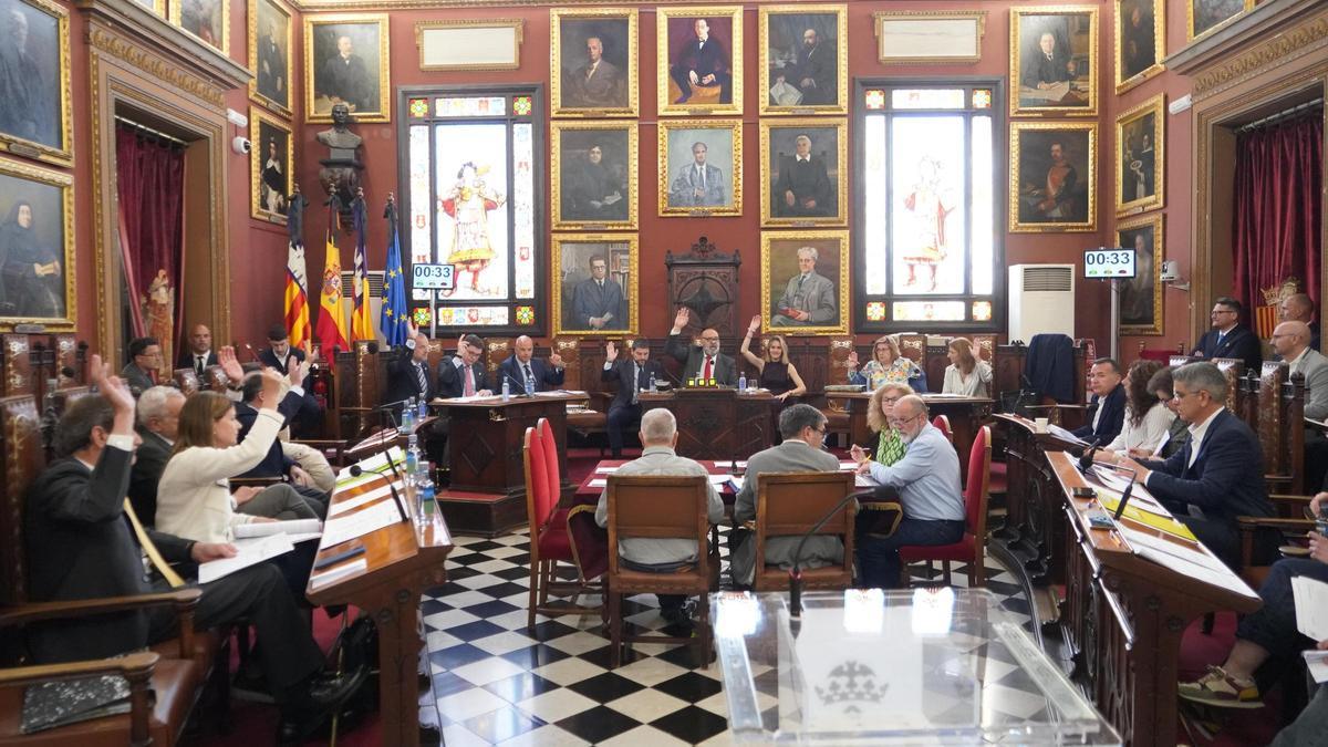 Votación definitiva de la ordenanza cívica en el pleno de este jueves.