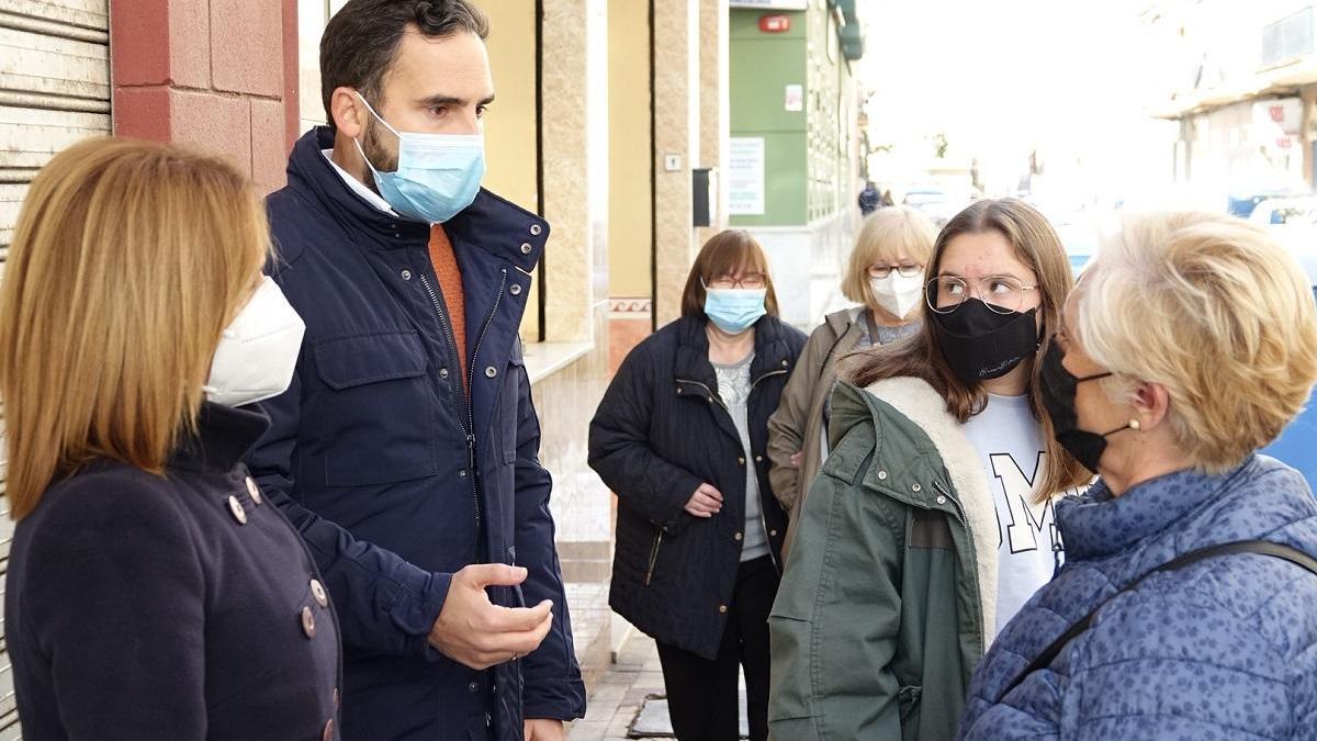 Daniel Pérez ha visitado hoy Huelin.