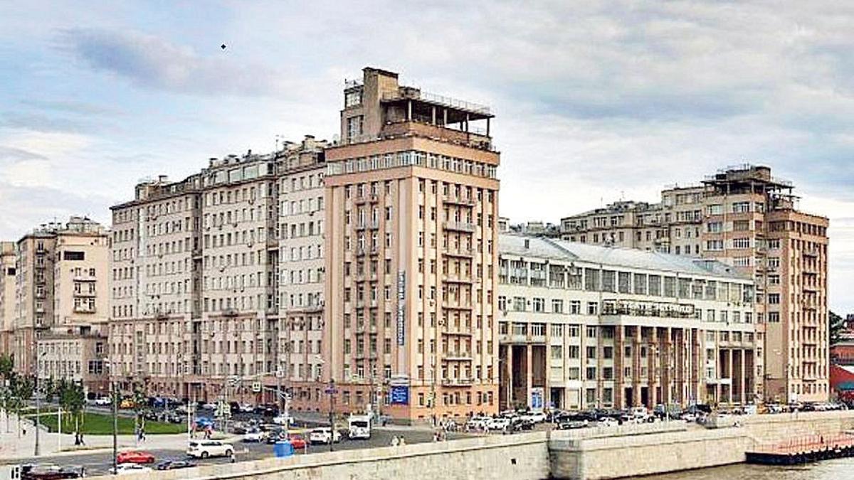 El edificio de La Casa del Gobierno, en Moscú.