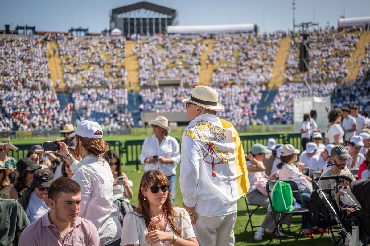 La misa del papa León XIV en el estadio de Gran Canaria