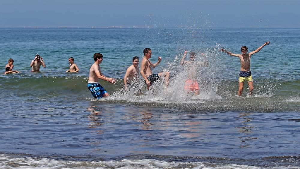 El agua de la ría de Vigo se caldea