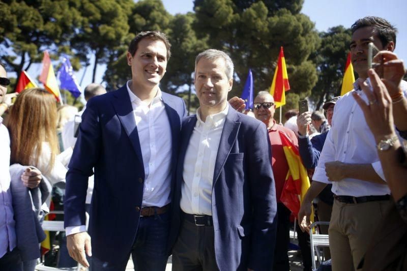 Albert Rivera de precampaña en Zaragoza