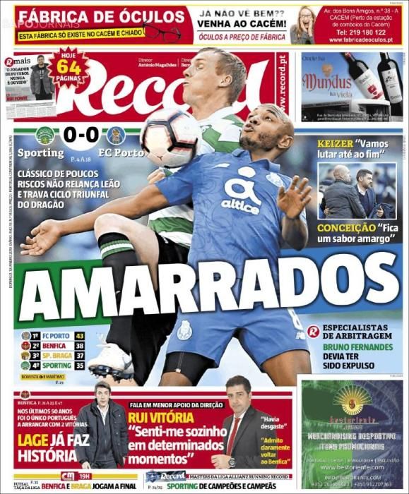 Portada RECORD domingo 13 enero 2019