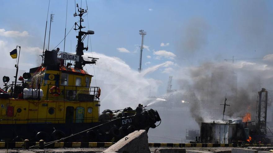 El Kremlin confirma un ataque contra un objetivo militar en el puerto de Odesa