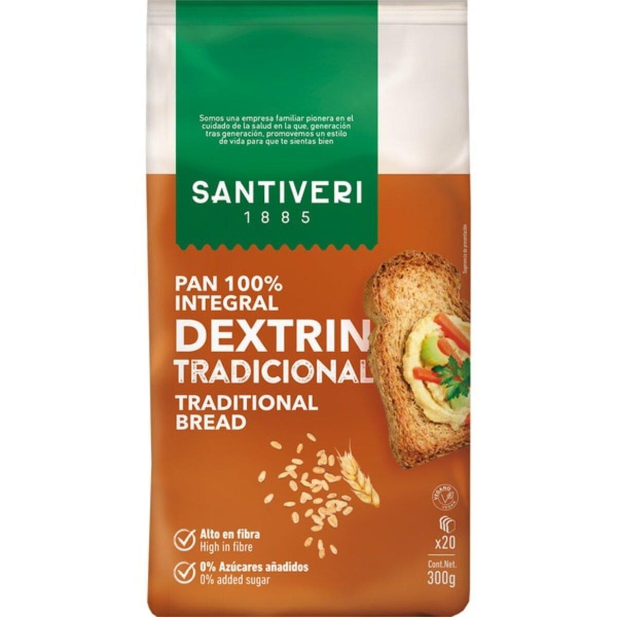 Pan 100% integral Dextrin Tradicional de la marca Santiver.