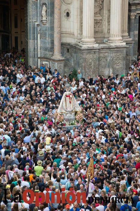 Salida de la Virgen de la Fuensanta desde la Cated