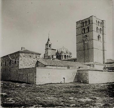 Catedral de Zamora desde los jardines del Castillo. Año 1902