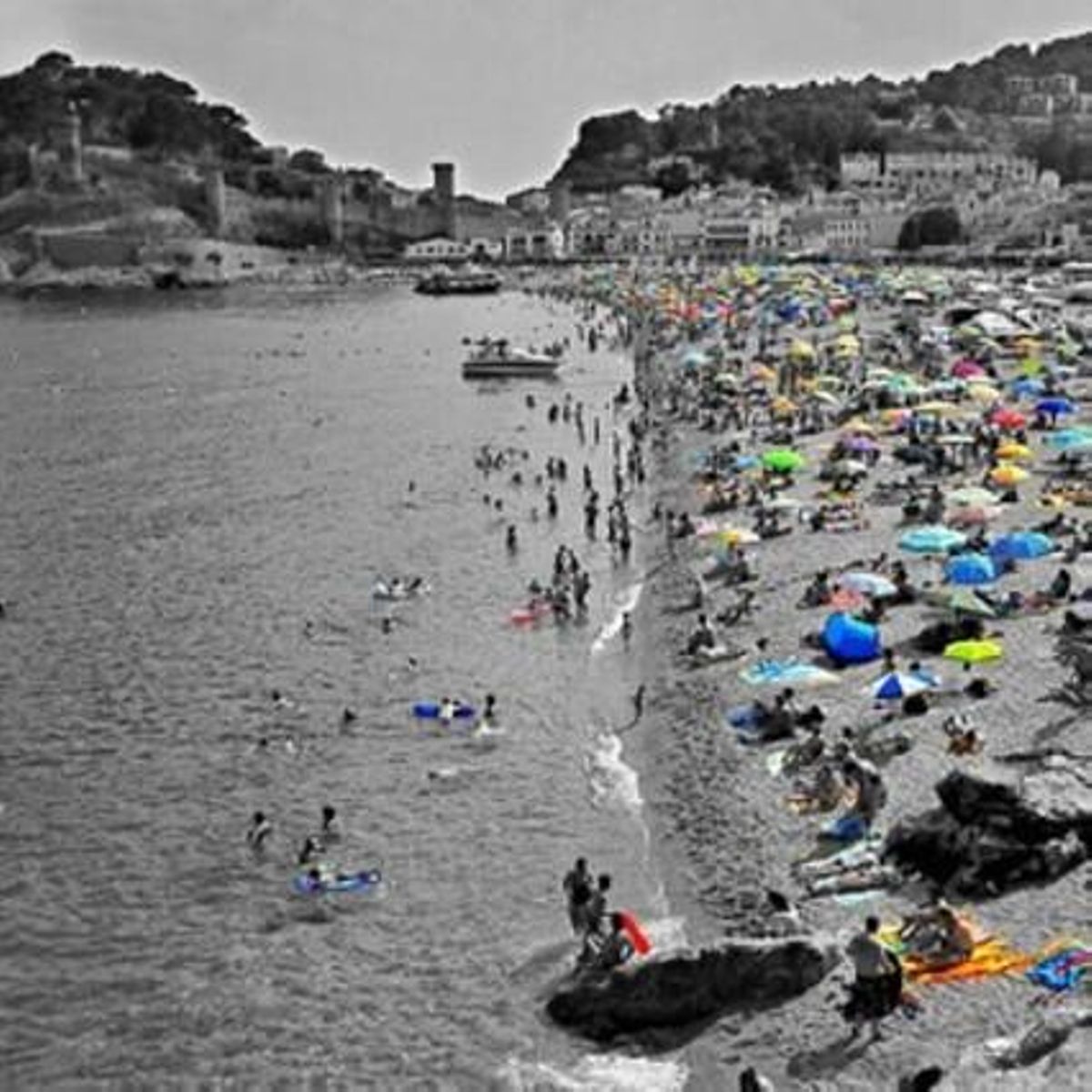 Platja Gran, a Tossa de Mar.
