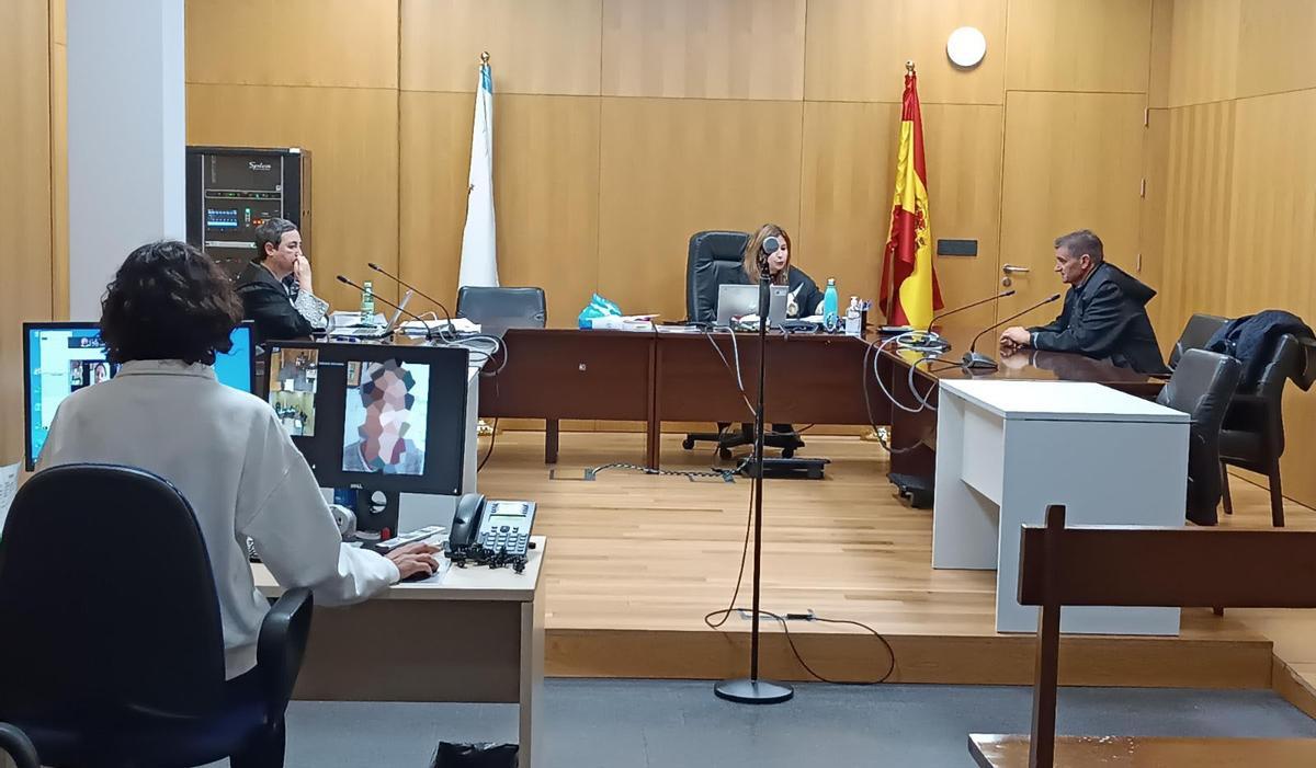 La autora de los hechos compareció en el juicio por videoconferencia.