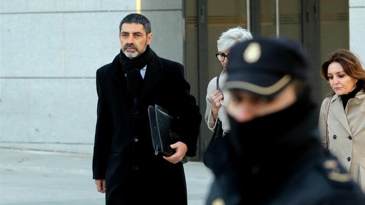 El exjefe de los Mossos Josep Lluís Trapero en su última declaración en la Audiencia Nacional.