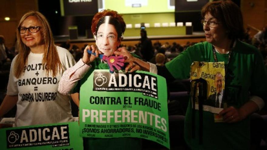 Vuelven las protestas a la Junta de Accionistas de Bankia