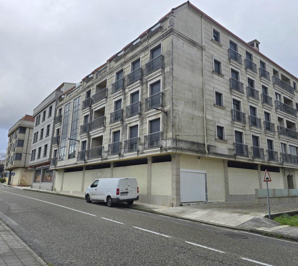 Calle donde ser realizó el operativo, ayer por la mañana. | ANXO  GUTIÉRREZ