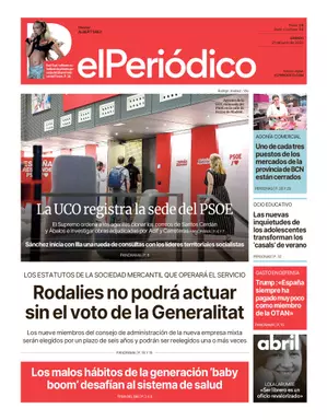 La portada de EL PERIÓDICO del 21 de junio de 2025