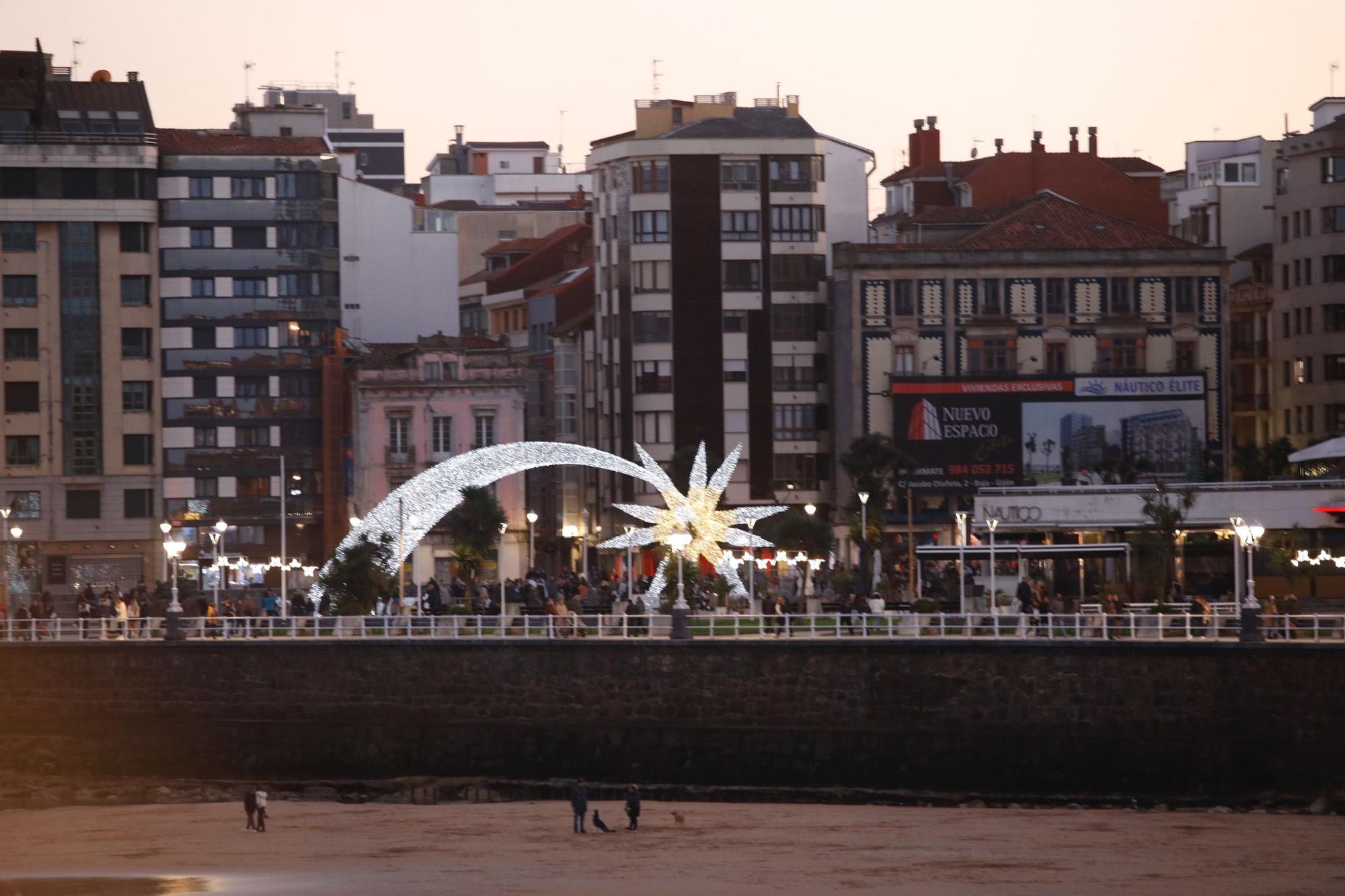 Luces de Navidad en Gijón