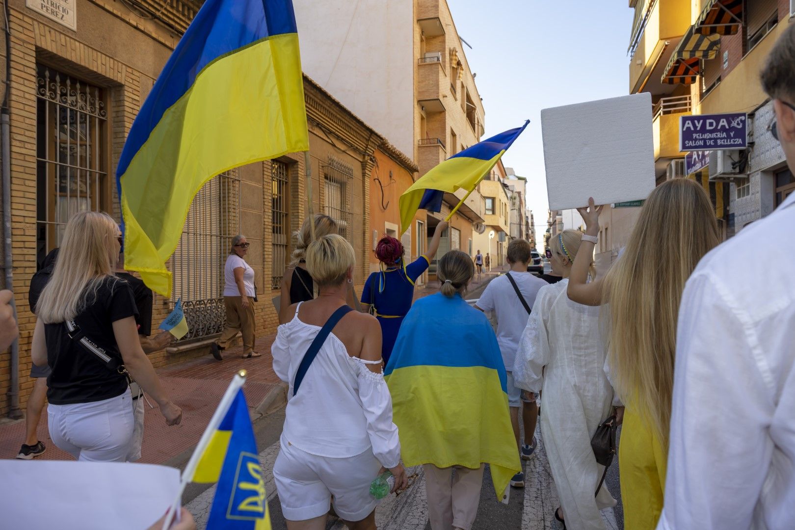 Celebración del aniversario de la independencia de Ucrania en las calles de Torrevieja y el Parque de las Naciones