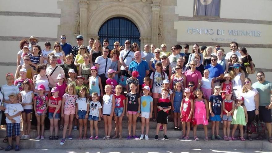 Los niños de Chernóbil visitan el castillo de Lorca