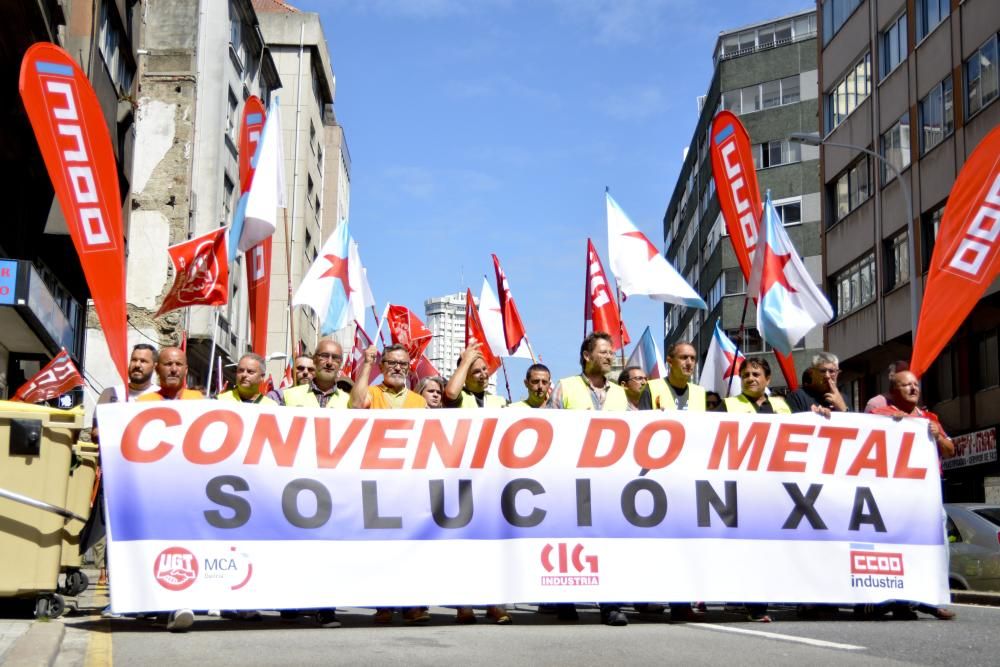 El metal coruñés amenaza con endurecer las protest