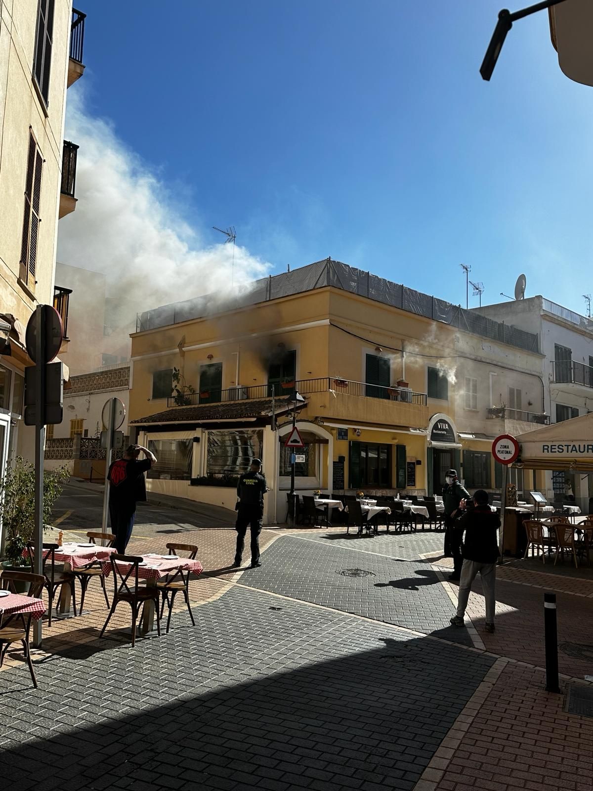 Arde un céntrico restaurante en el Port d'Andratx