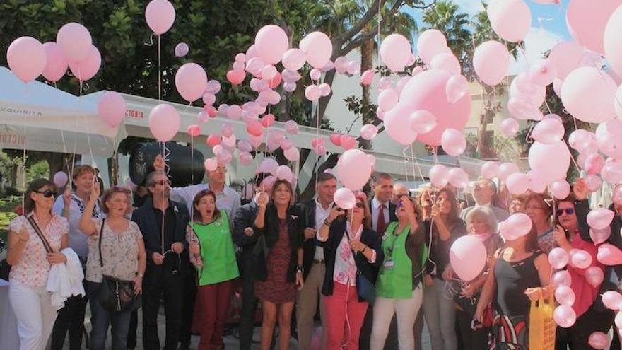 Tras la presentación de los actos, ayer, se realizó una suelta de globos.