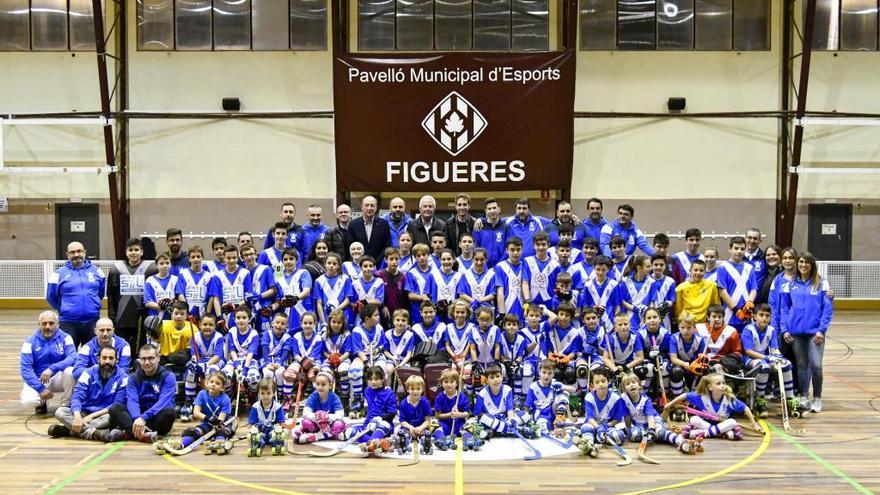 Foto de grup del Club Hoquei Figueres