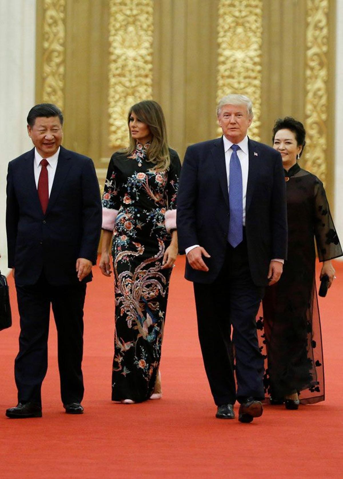 El vestido de inspiración oriental de Gucci de Melania Trump